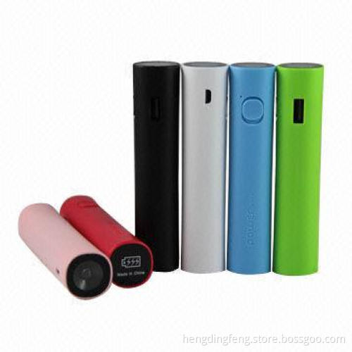 New arrival 2600mAh portable power bank, middle slim nice holding, elegant style